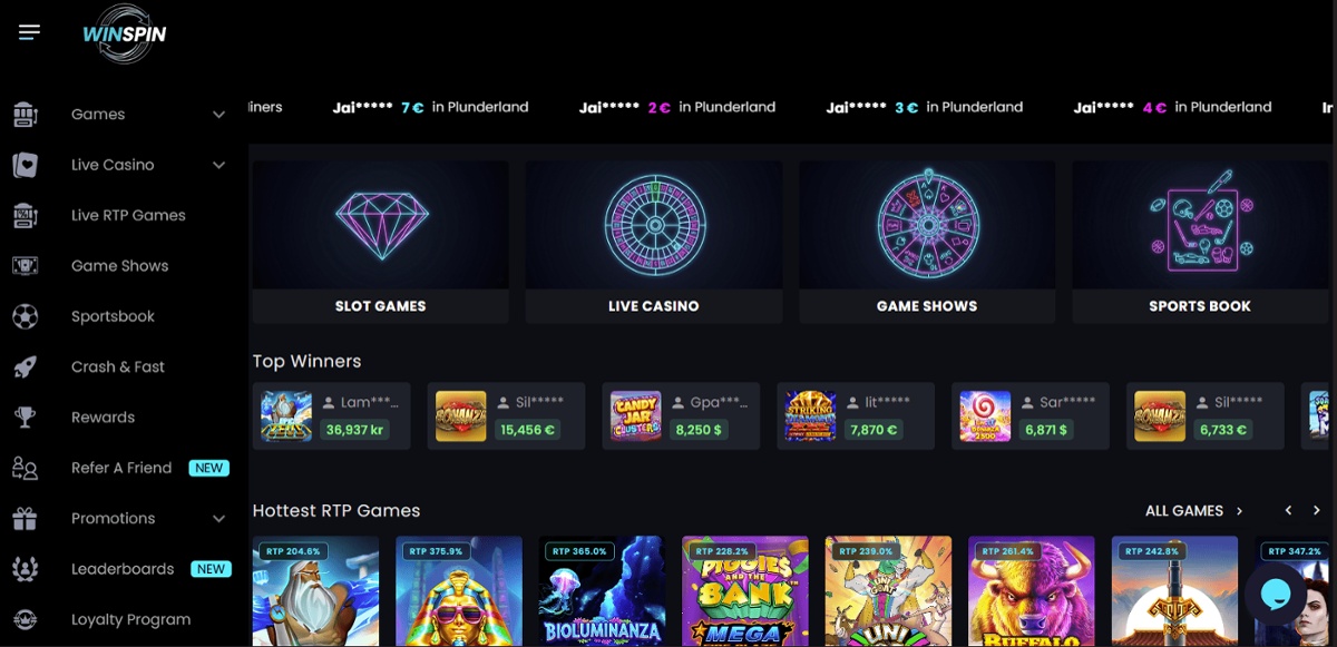 Neues Casino WinSpin Casino Luxemburg.
